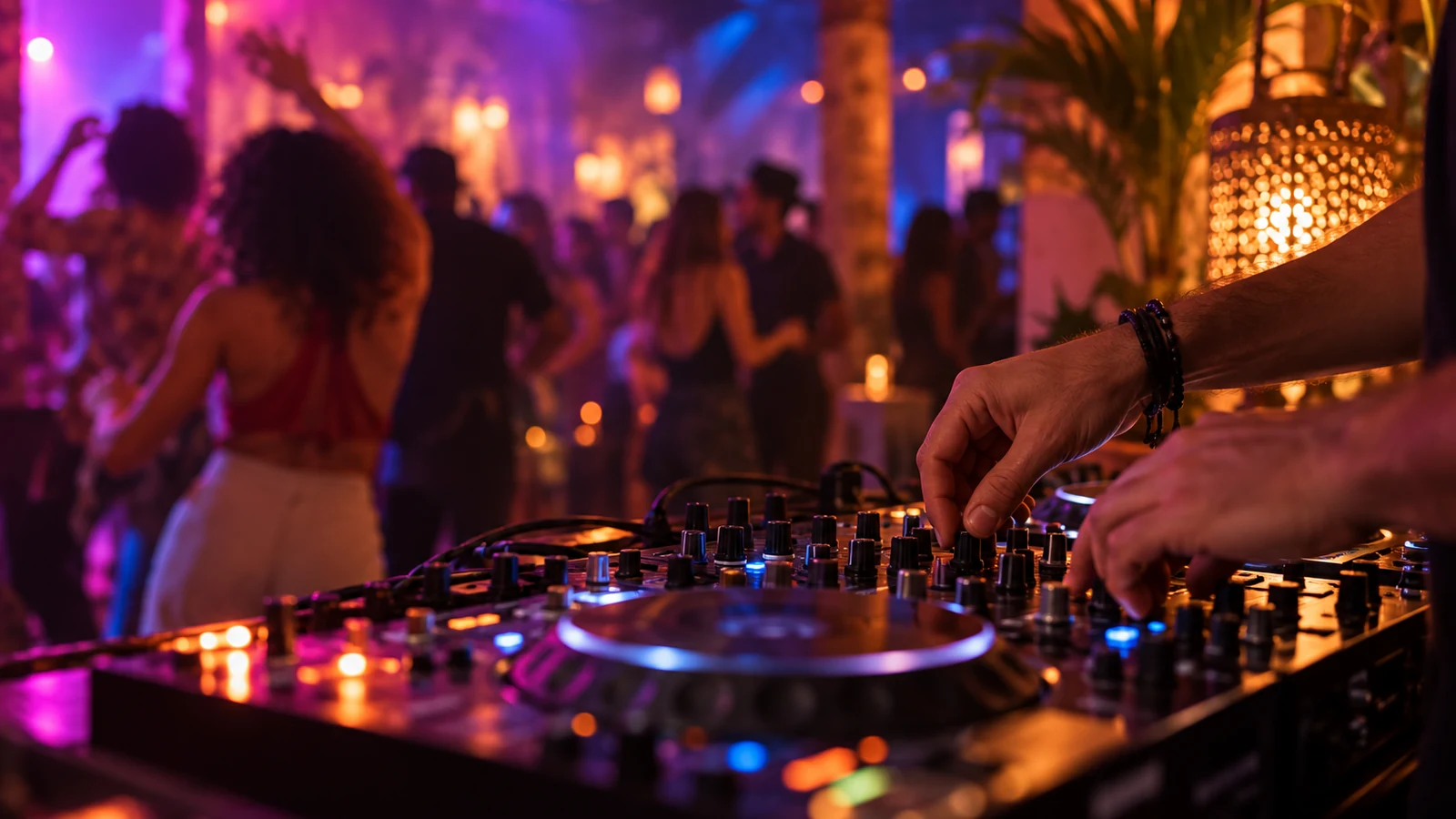 Música en una fiesta latina