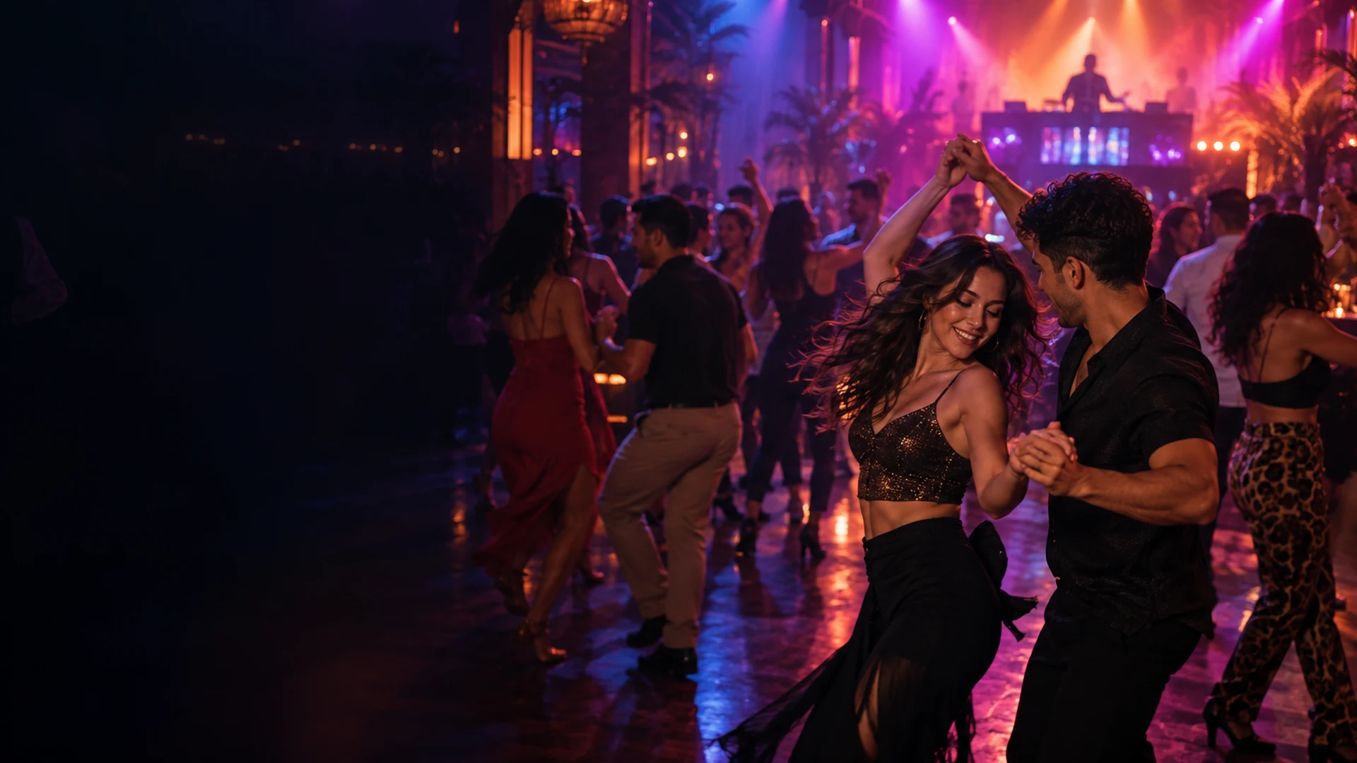 Personas compartiendo una noche de baile