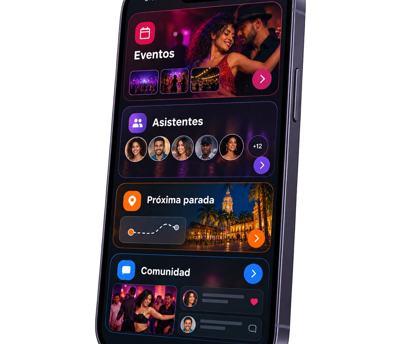 Vista de la comunidad y los eventos de SBK Connect
